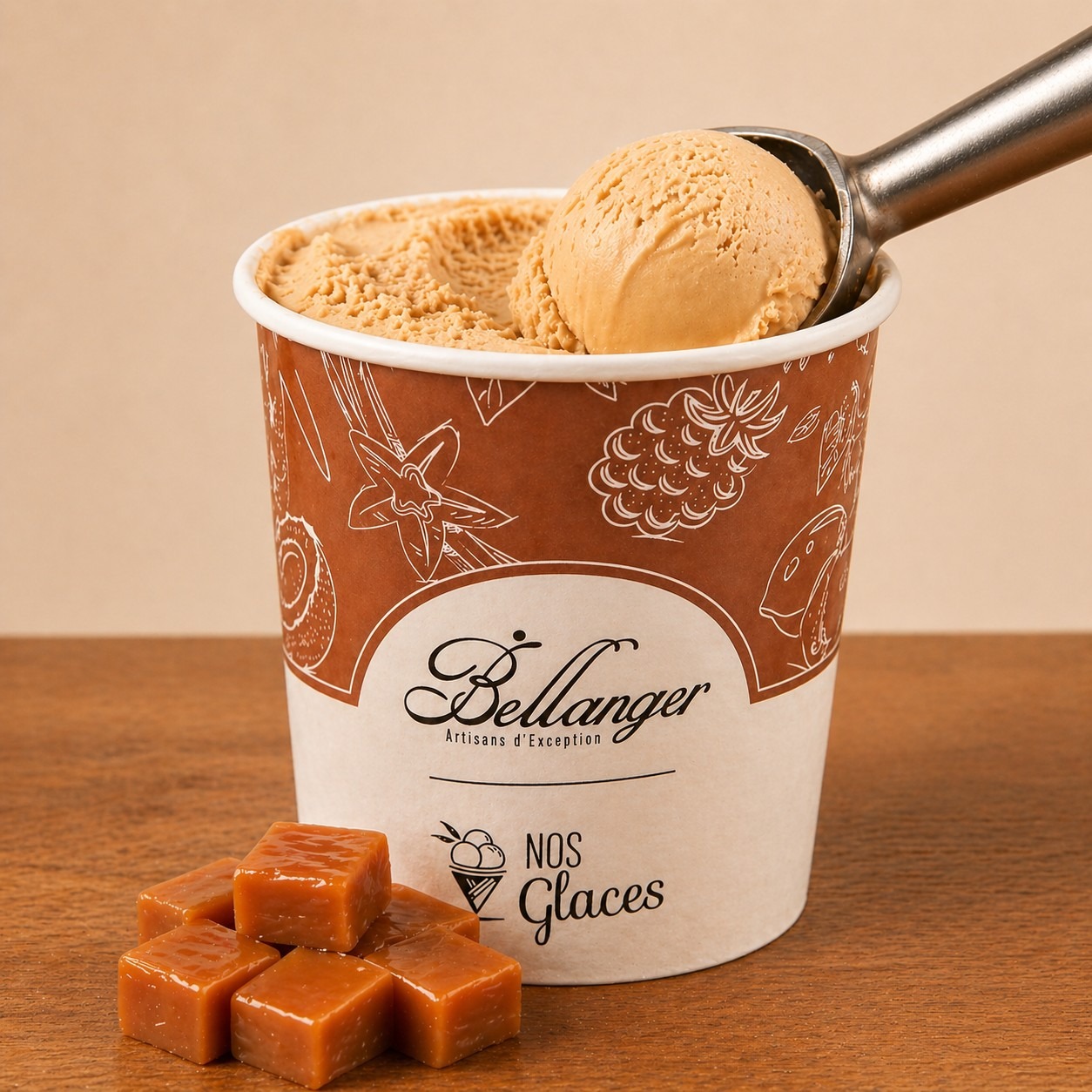 1/2 L GLACE CARAMEL FLEUR DE SEL