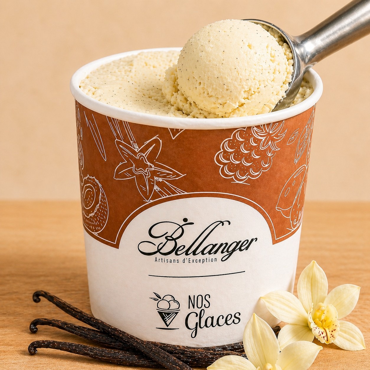 1/2 L GLACE VANILLE