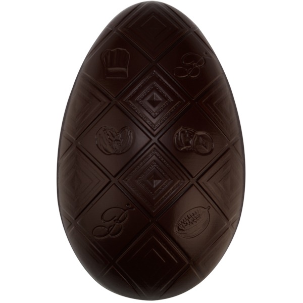 Gros oeuf de Pâques en chocolat noir - Chocolaterie Bellanger