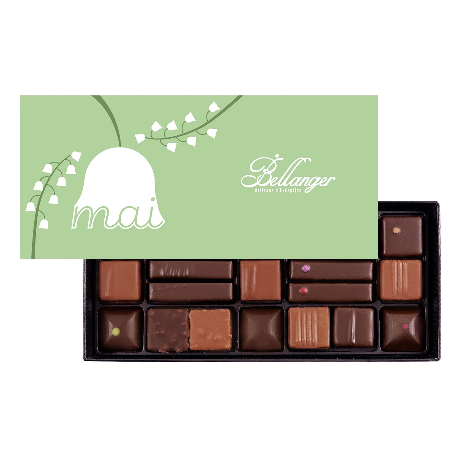 COFFRET 21 CHOCOLATS MUGUET