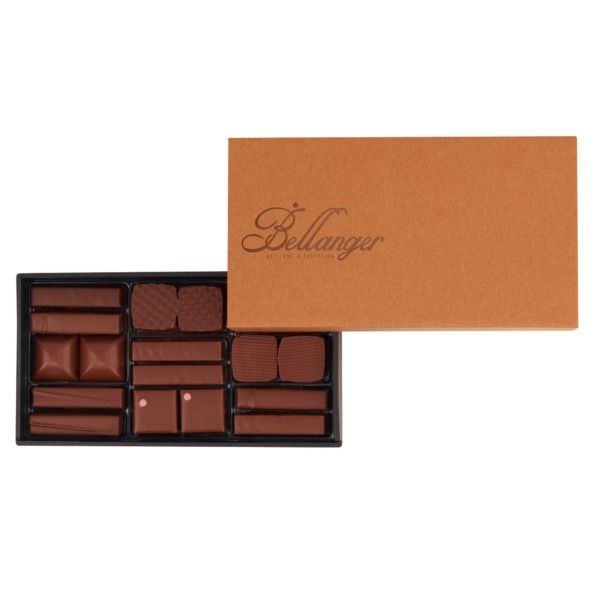 coffret de bonbons en chocolat lait 36 pièces