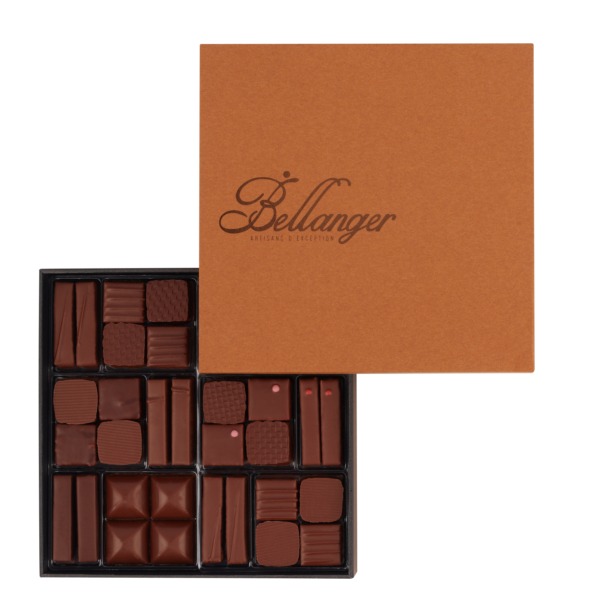 assortiment 72 pièces 100% chocolat au lait de la chocolaterie Bellanger