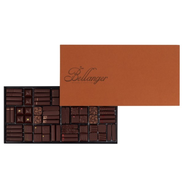 coffret de bonbons en chocolat noir 144 pièces
