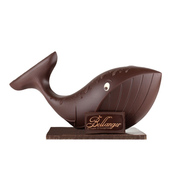 Baleine en chocolat noir - Chocolaterie Bellanger