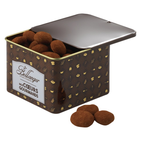Billes d'amande Marcona et poudre de cacao - Chocolaterie Bellanger