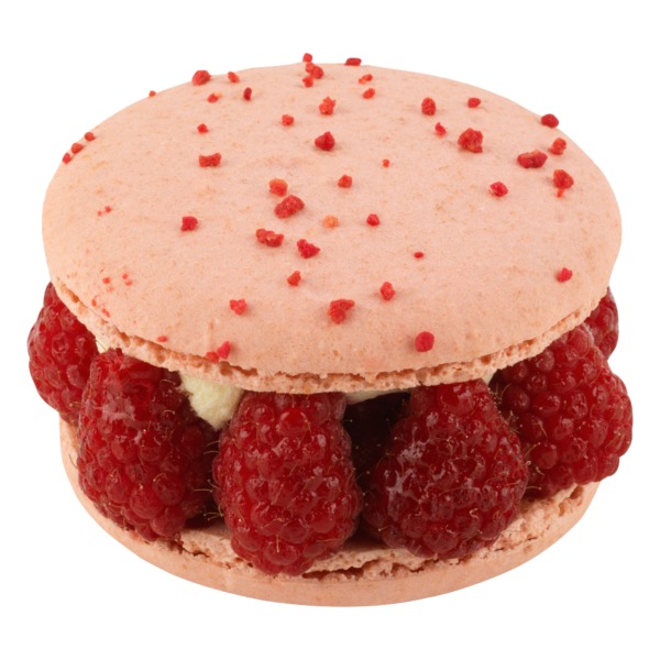 Dessert macaron framboise - Chocolaterie Bellanger