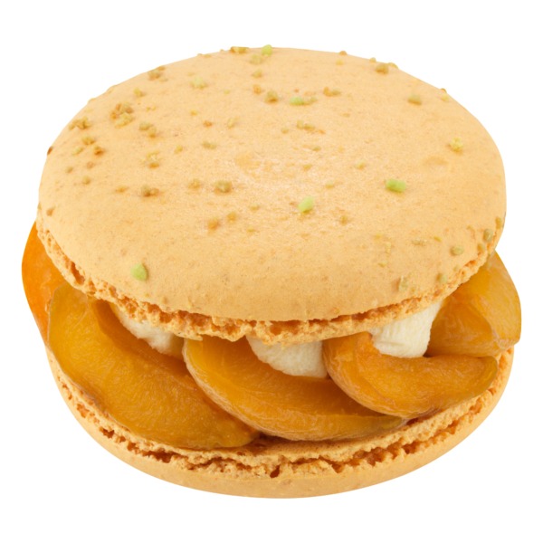 Dessert macaron abricot individuel - Chocolaterie Bellanger