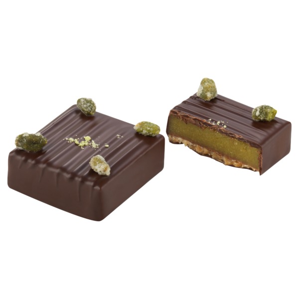 Bouchée pistache chocolat noir - Chocolaterie Bellanger