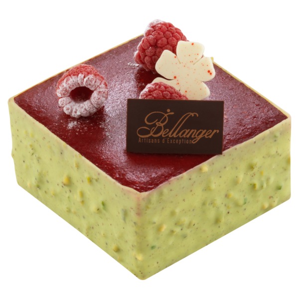 Dessert framboise pistache - Chocolaterie Bellanger