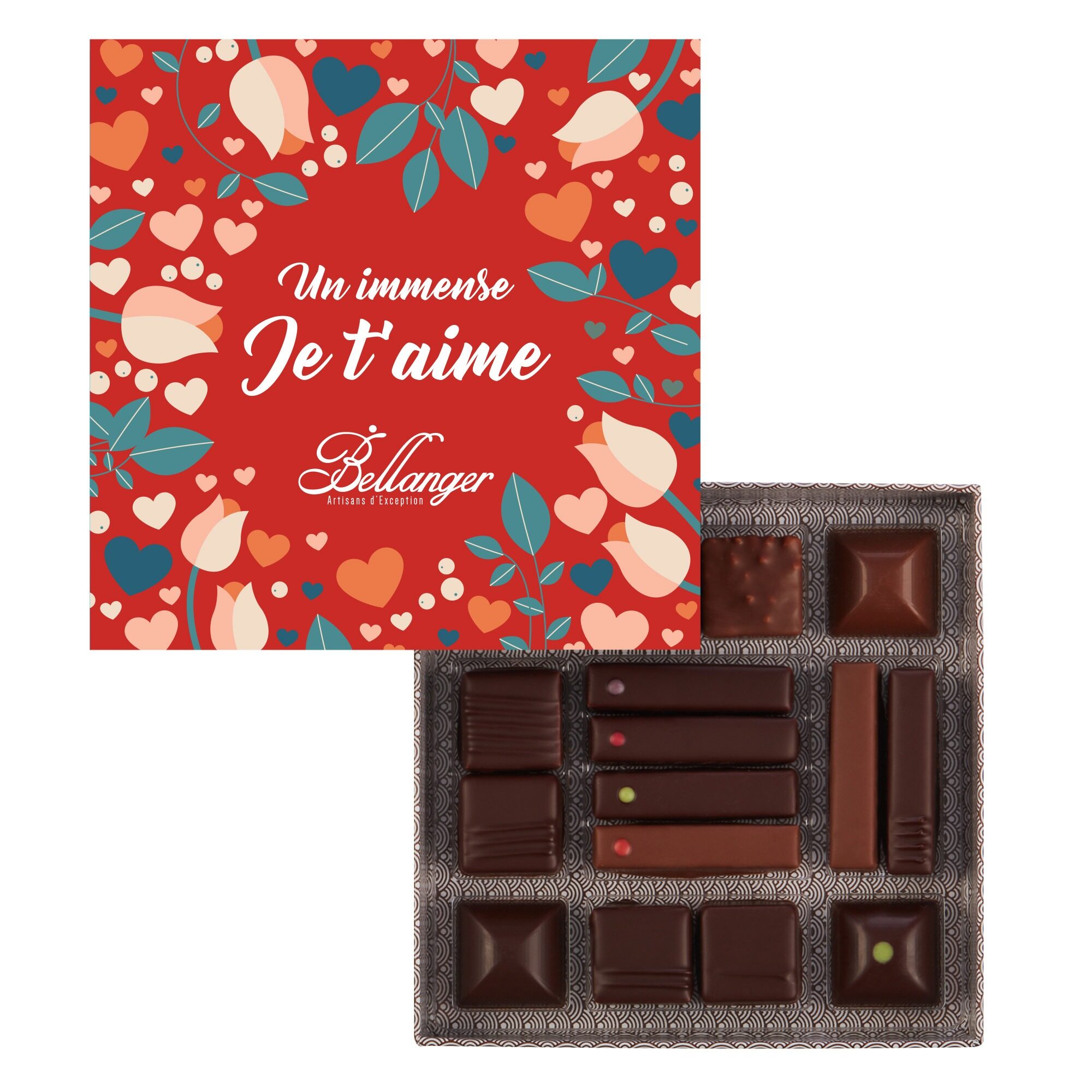 COFFRET 16 CHOCOLATS – JE T’AIME