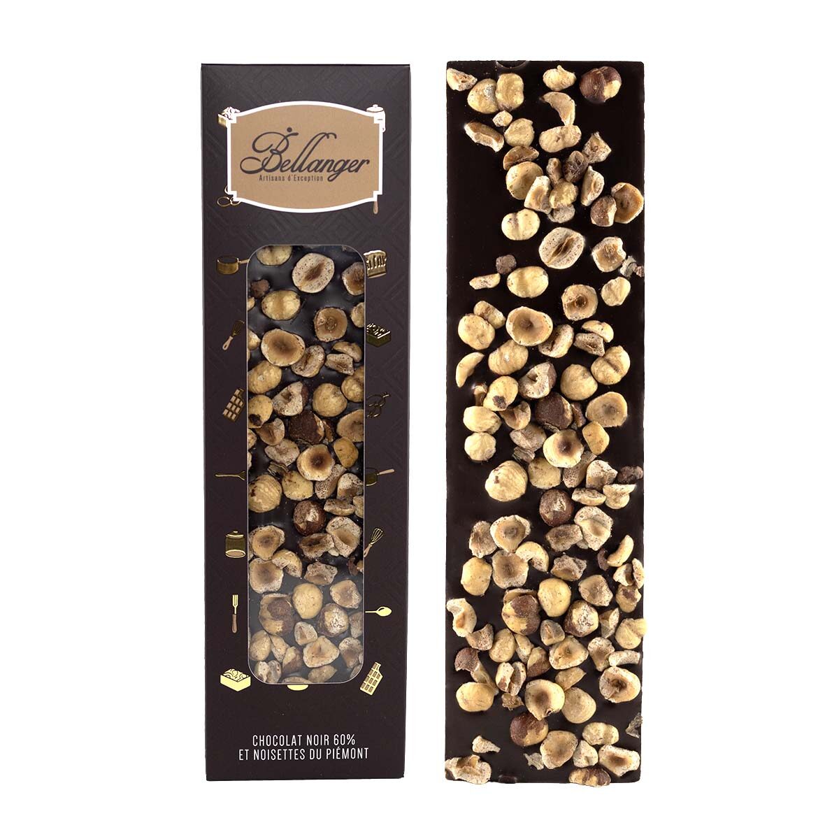 TABLETTE NOIRE NOISETTE DU PIEMONT