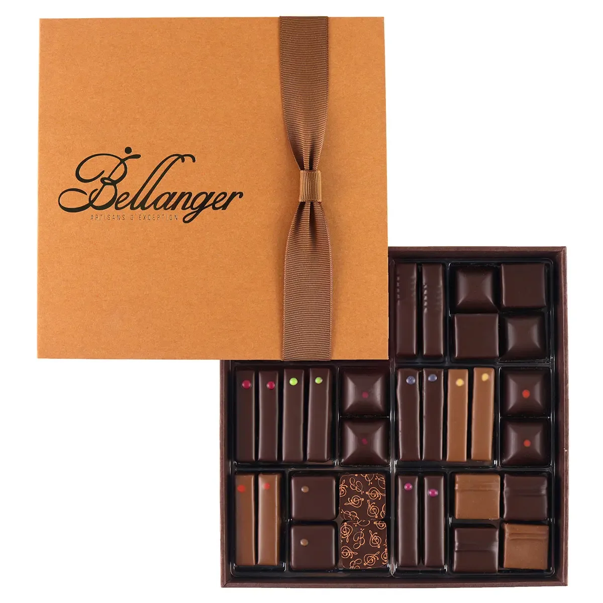 Assortiment de 72 chocolats noir et lait - la Balloboite N&L T3