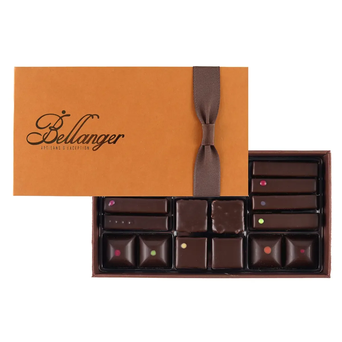 Assortiment de 36 chocolats noir - la Balloboite Noir T1