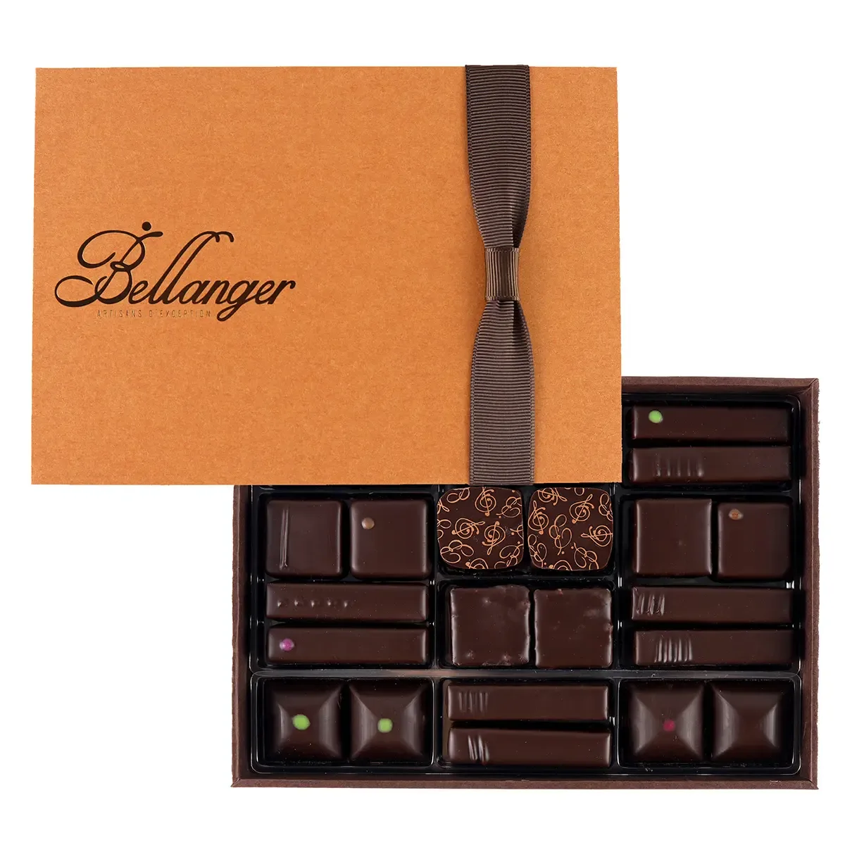 Assortiment de 48 chocolats noir - la Balloboite Noir T2