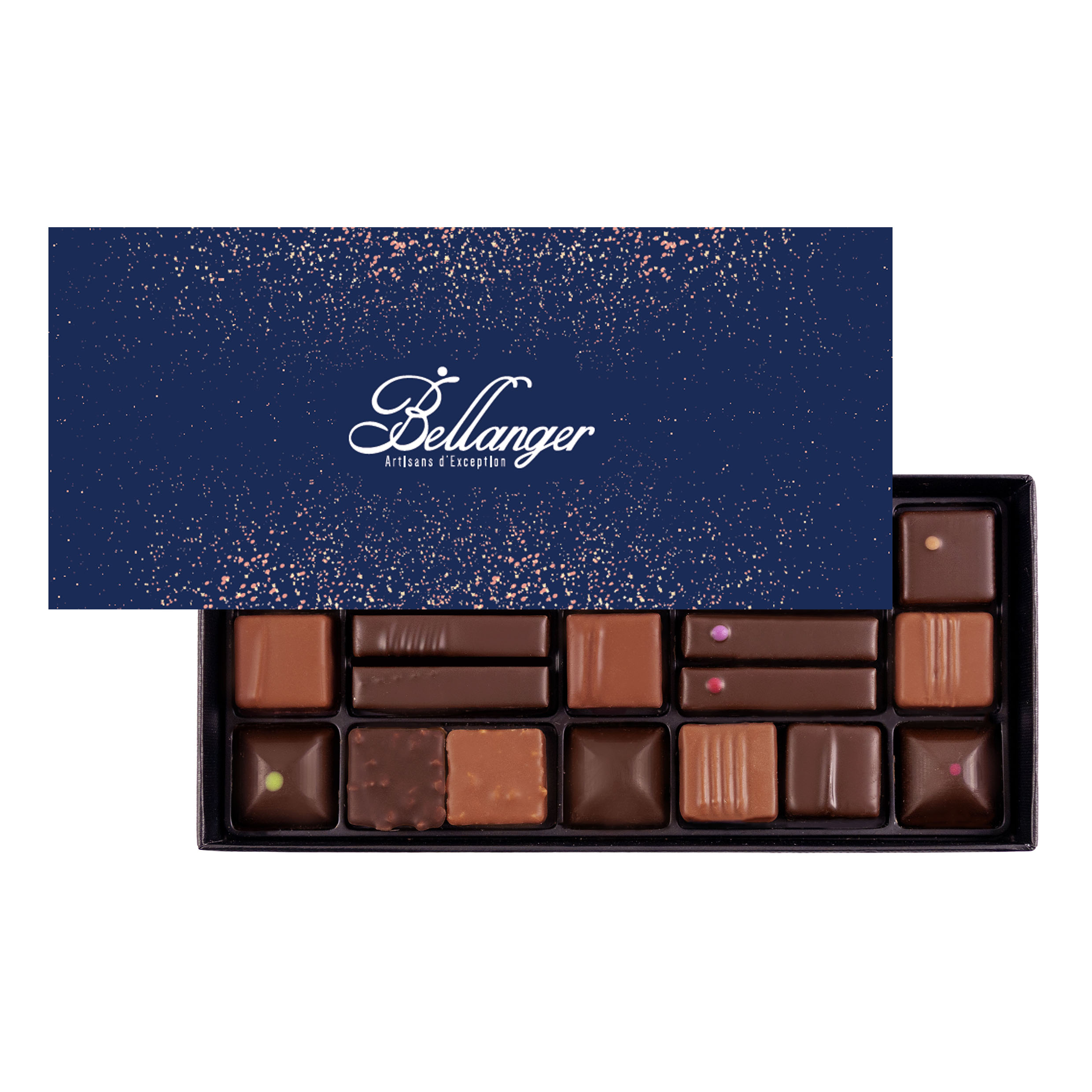 COFFRET 21 CHOCOLATS JOUR DE L&rsquo;AN