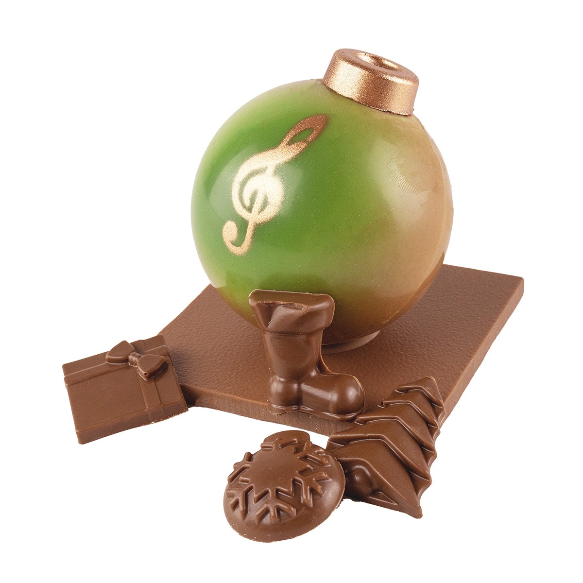 Boule de Noël - Chocolat au lait Taille 2