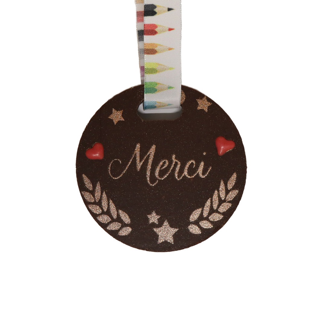 MEDAILLE MERCI NOIR
