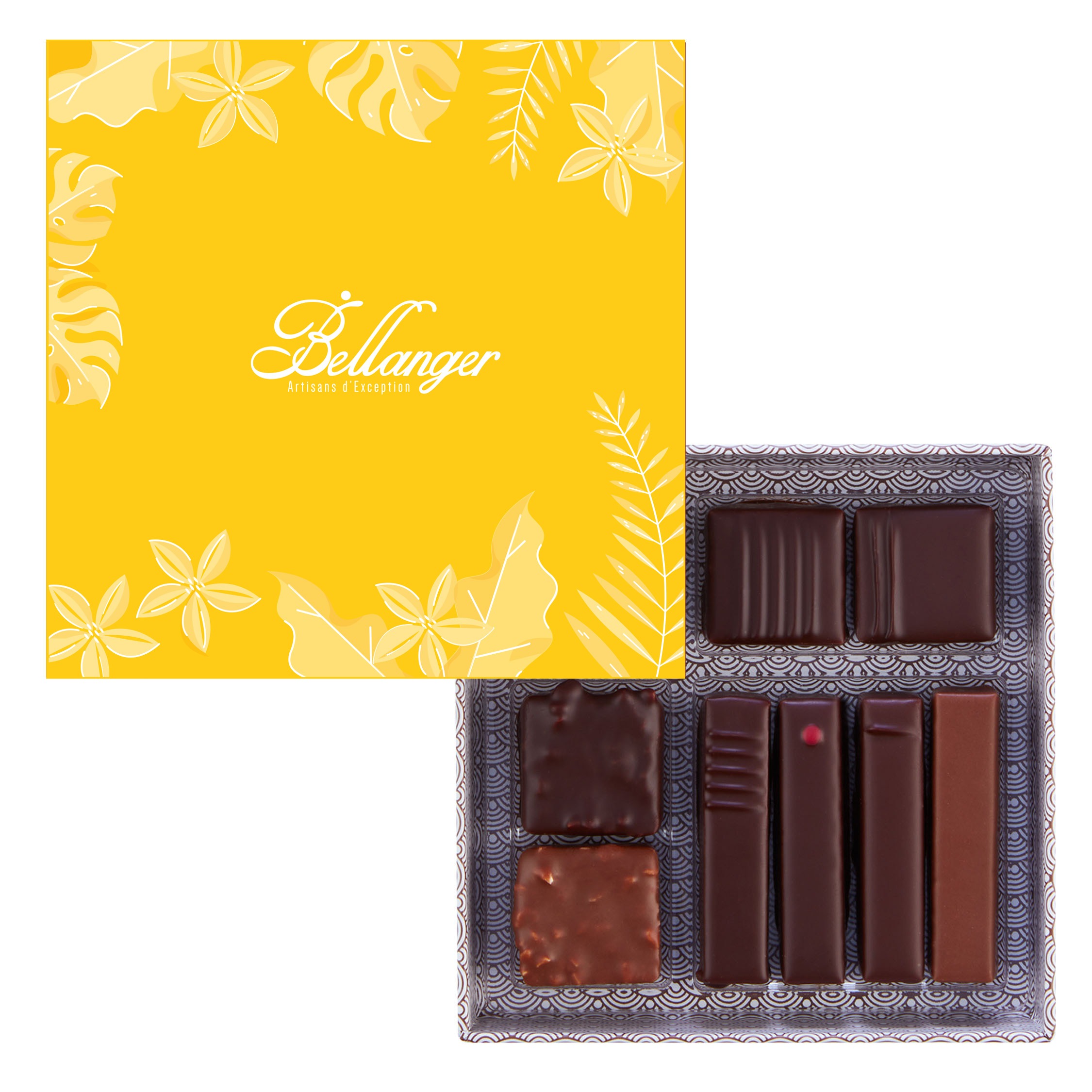 COFFRET 09 CHOCOLATS – JAUNE